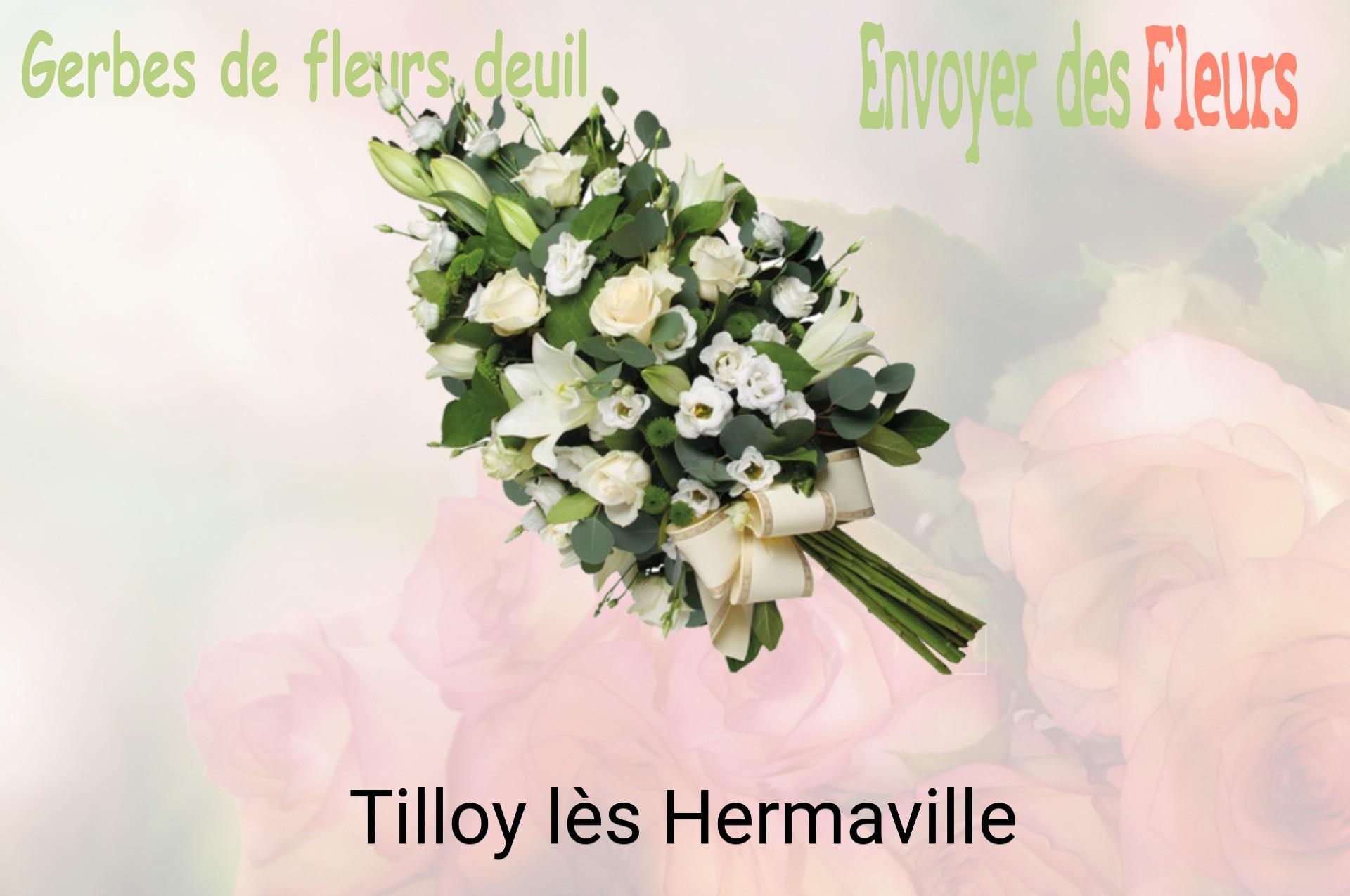 Gerbe de fleurs de deuil livrée à Tilloy-lès-Hermaville
